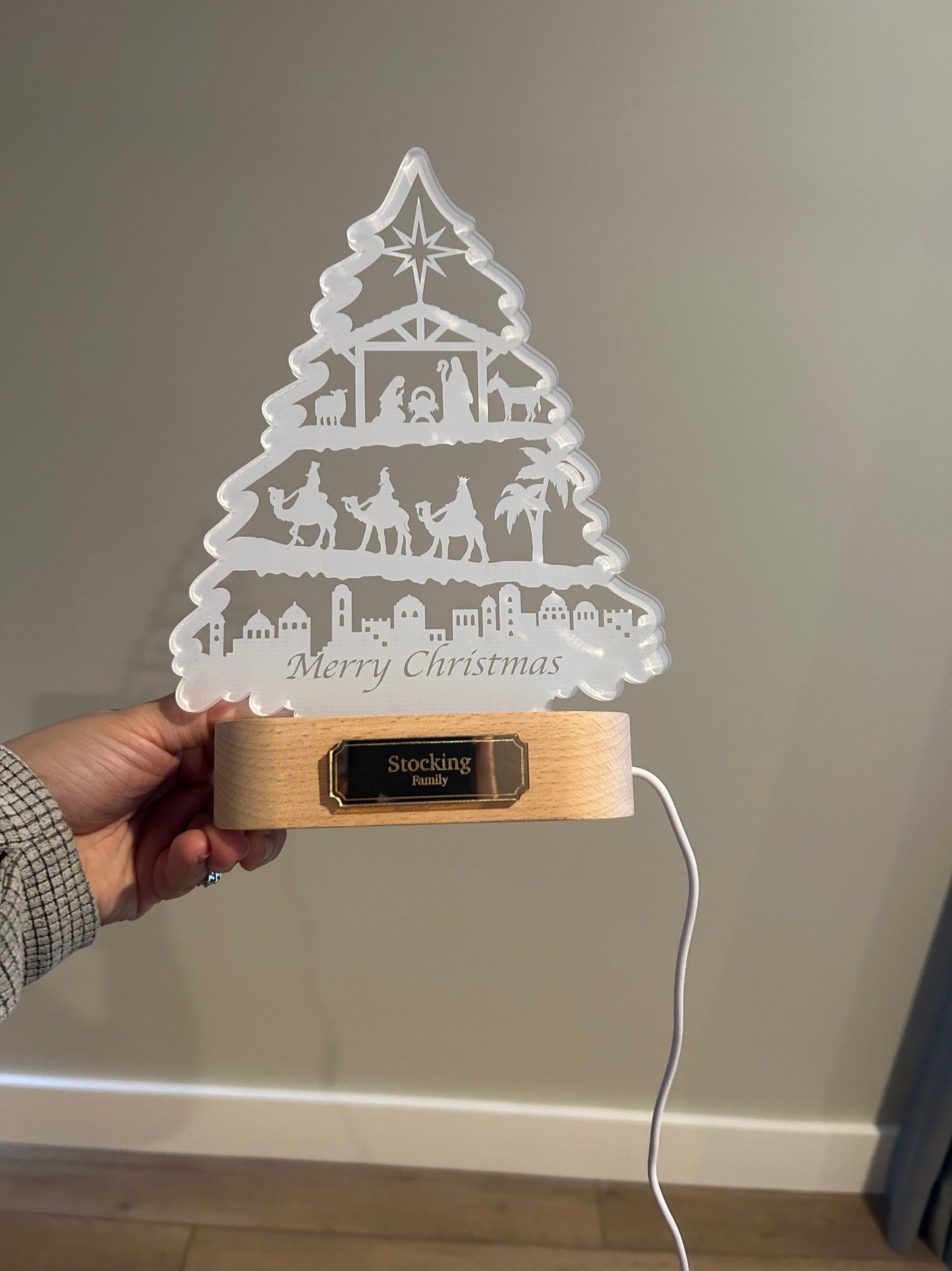 LED Christmas Nativity Tree