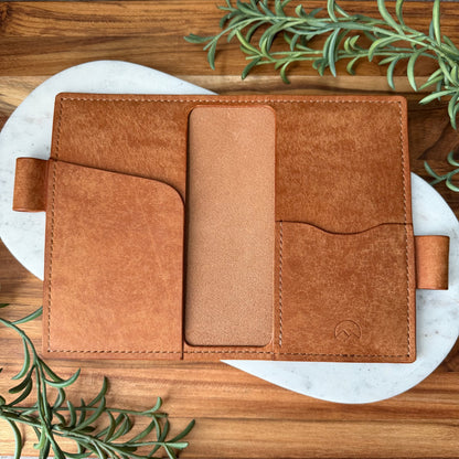 Leather Notebook /Planner Cover - Pocket