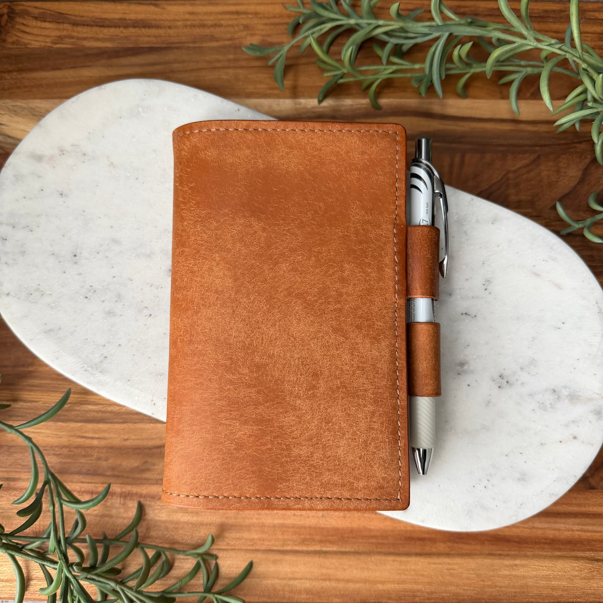 Leather Notebook /Planner Cover - Pocket