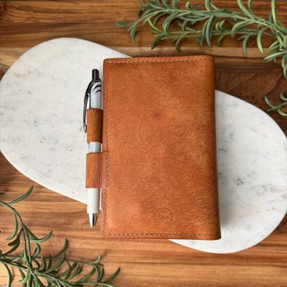 Leather Notebook /Planner Cover - Pocket