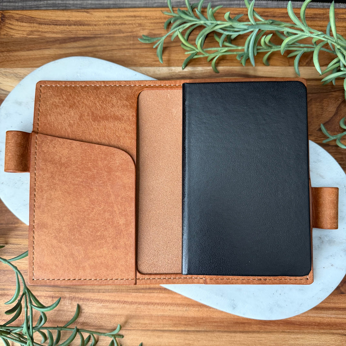 Leather Notebook /Planner Cover - Pocket