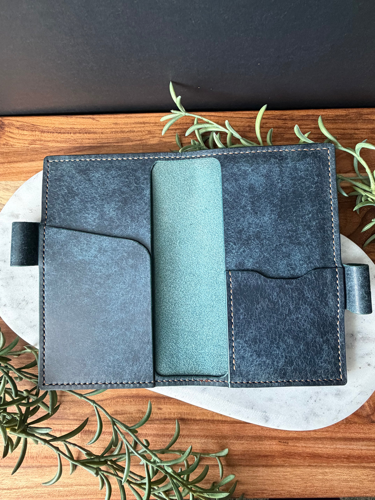 Leather Notebook /Planner Cover - Pocket