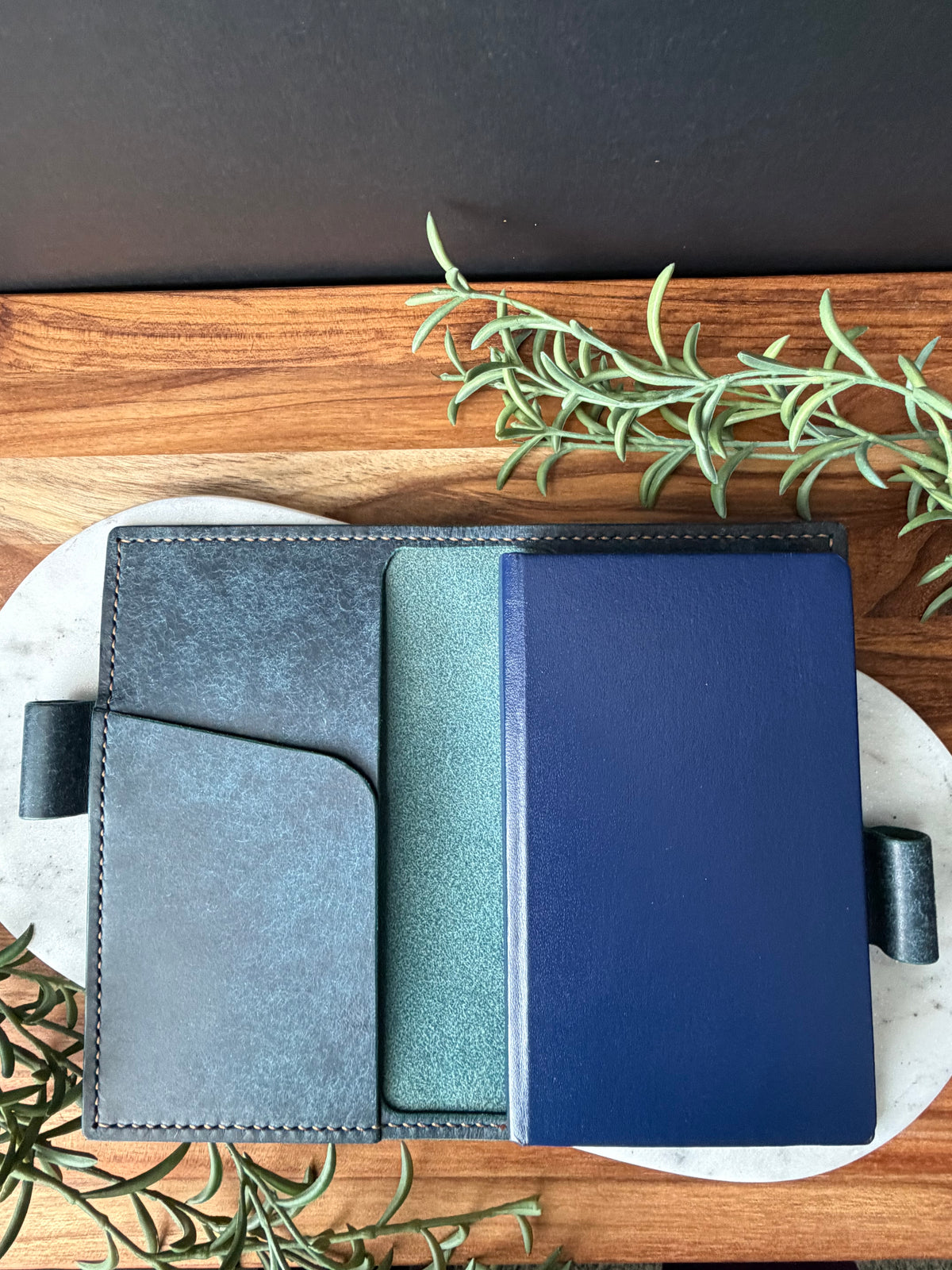 Leather Notebook /Planner Cover - Pocket