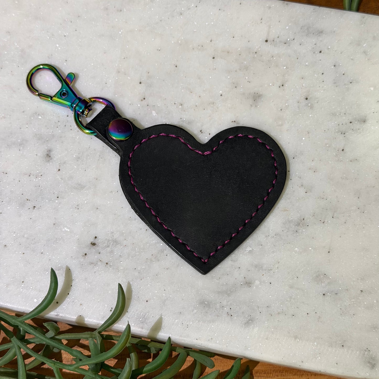The Carry Heart Keychain - Black