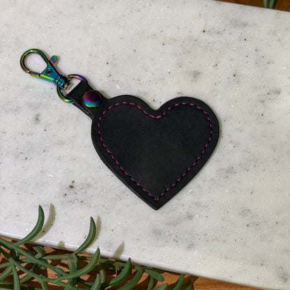 The Carry Heart Keychain - Black