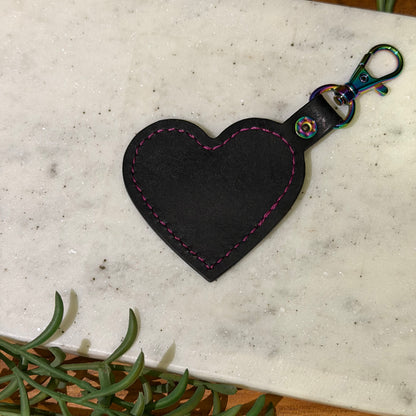 The Carry Heart Keychain - Black