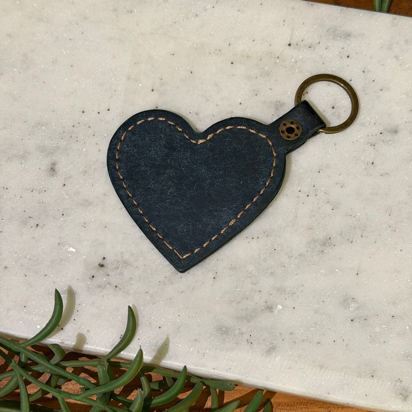 The Carry Heart Keychain - Sapphire