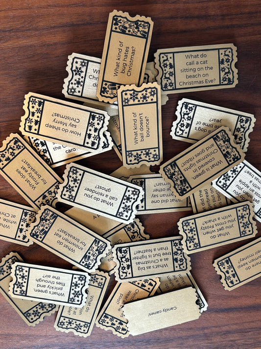 Advent calendar Gold Joke Tickets