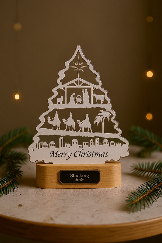 LED Christmas Nativity Tree